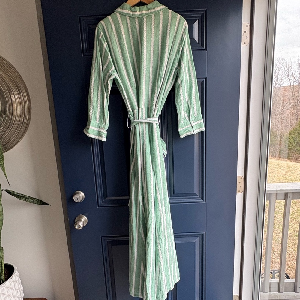 Boston Proper Mint and White Striped Dress - Picture 5 of 8